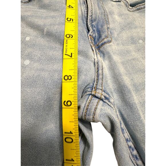 Hollister Distressed Paint Splattered Light Wash Skinny Jeans W28 L30 - Picture 9 of 9